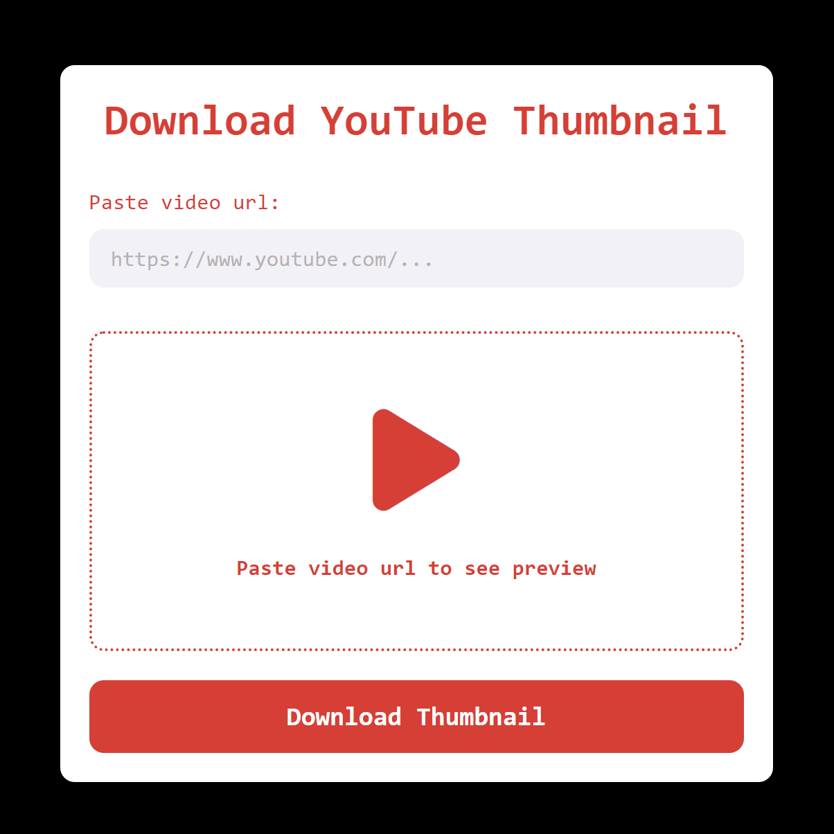 Get YouTube Thumbnail